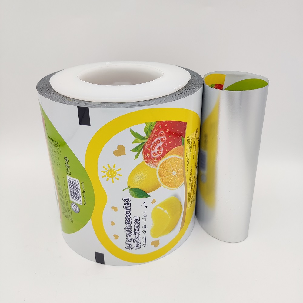 Food Grade Heat Sealing Roll Film for PET/PE/PS/PP Jelly Cups/trays 